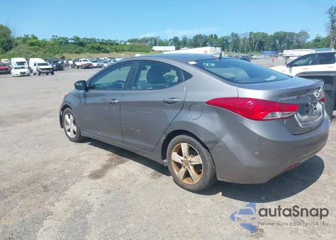 2012 Hyundai Elantra Gls из США, поврежденный, VIN 5NPDH4AE0CH086283